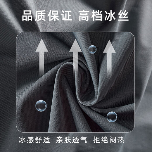 Le coq sportif French big cock summer ice silk pants men's elastic quick-drying trousers fashionable thin sports pants dark gray flat-footed ice silk trousers #vertical row 5XL recommended weight 220-240Jin Jin is equal to 0.5 kg