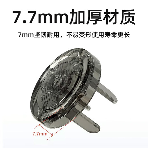 Child boss socket to prevent children from electric shock transparent jack protective cover baby power strip switch safety plug seal plug hole plug 12 pieces white transparent 6 double holes + 6 three holes