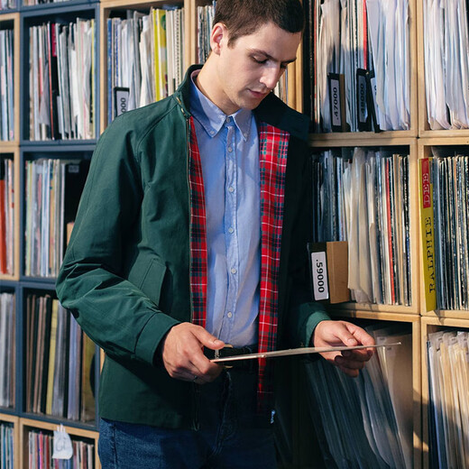 Baracuta G9 Classic Harrington Casual Jacket Harrington Jacket Men's Jacket Navy Navy Blue Spot One Size UK40