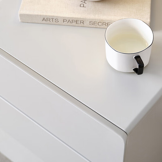 全友（QUANU）【迷瞪直播间】126352A轻雅 现代简约卧室床边收纳小柜子家用床头 三抽床头柜*1