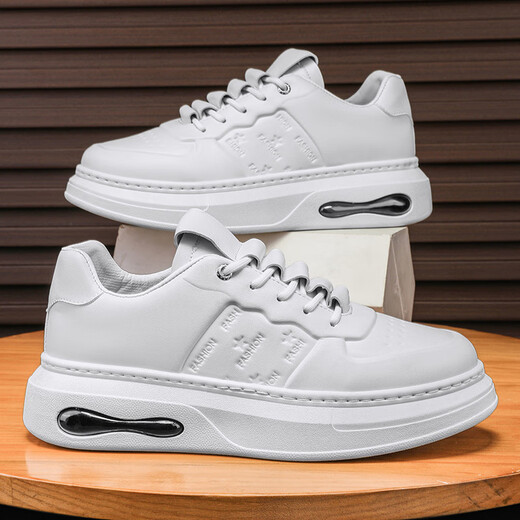 比肆羊男鞋2025新款秋季厚底板鞋轻质男士休闲鞋时尚运动鞋百搭潮款鞋 MK878卡其 39