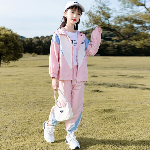 Disney Brand Children's Clothing de 3 a 14 años de edad de 3-14 años Autumn Suit Spring y Autumn Style 8 Chaqueta infantil 9 niñas Conjunto de dos piezas de moda BQ1585 más Velvet Invierno Ropa de invierno Marrón de tres piezas 140