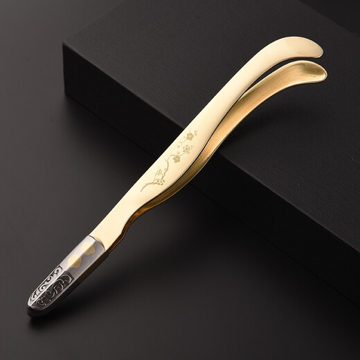 Damascus stainless steel tea clip Kung Fu tea set accessories tea clip washing cup clip tea tweezers tea cup clip household 304 stainless steel shield tea clip