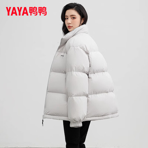 YaYa 300+ Down Filled Short Down Jacket for Men and Women Winter Thickened 2025 New Extreme Cold Bread Jacket Warm Jacket Black (High Filled Down Style) XL (Recommended 150-170 Jin Jin equals 0.5 kg)