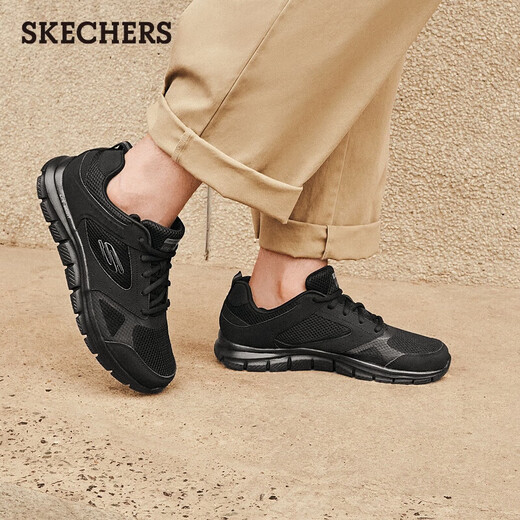 斯凯奇（Skechers）七夕礼物男鞋夏季软底透气软底运动鞋休闲鞋跑步鞋健步鞋232398