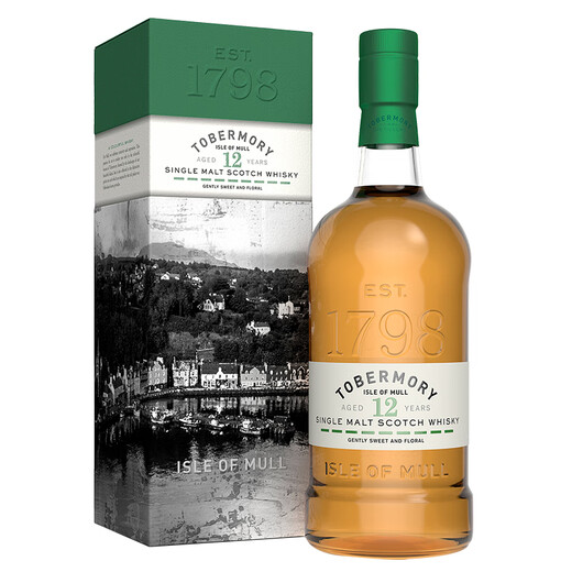 Tobermory 12 años Whisky de malta Single Scotland 700 ml de vino importado
