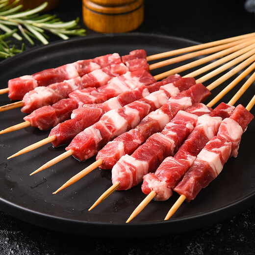 Xixianji Ningxia Yanchitan Lamb Raw Lamb Skewers 240g with Seasoning 180 Days Lamb BBQ Camping Ingredients