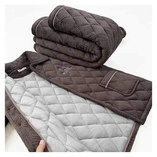 Suiyue Pajamas Los hombres engrosados ​​y lujosos de invierno de madera de tres capas de algodón de algodón de algodón tibio de algodón de algodón de casilla de su traje de mediana edad y ancianos N9930 Milk Velvet XL mejorado y engrosado (120-140Jin [Jin equivale a 0.5 kg])