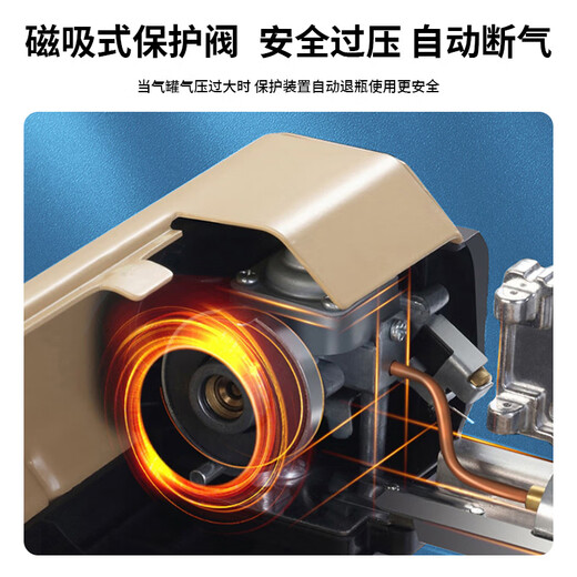 Lantu portable cassette stove set outdoor camping stove outdoor hot pot gas tank stove gas stove card magnetic stove card stove + aluminum alloy 4-piece set + baking pan + 4 free bottles of gas