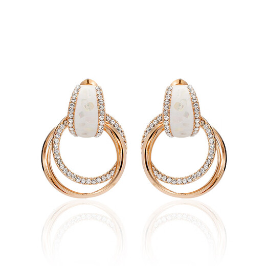 Qlady Autumn and Winter Earrings Feminine High-end Earrings Women's 2023 Niche Light Luxury Circle Earrings Birthday Gift