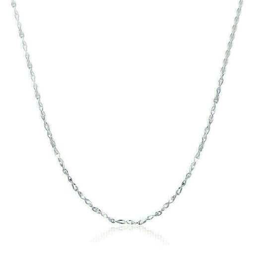 Fat Donglai same style platinum necklace plain chain PT950 women's 18 neck chain women's platinum clavicle chain platinum fine clavicle upgraded version O-shaped chain 45cm