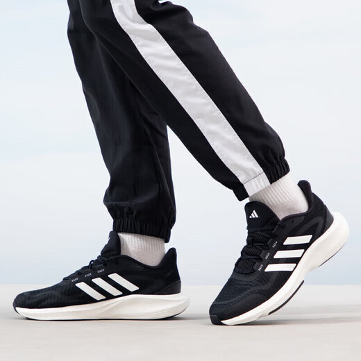 Adidas Männer und Frauen Laufschuhe Sommerkleidung-resistent bequeme Lauf-Sneakers IH6038 Schwarz Größe 38.5 UK5.5