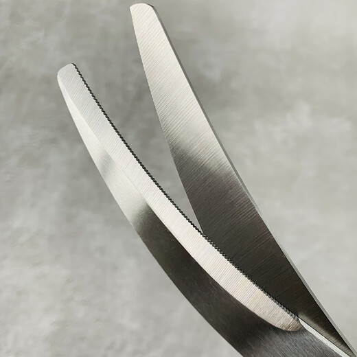 Pudding wood Korean barbecue scissors and clip set stainless steel steak scissors barbecue scissors food scissors household kitchen scissors black (scissors + clips) classic barbecue set