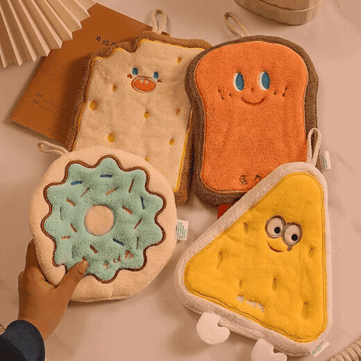 Accor rag 19*27CM1 strip cute hand towel hanging absorbent thickened bathroom cartoon handkerchief towel for hand washing