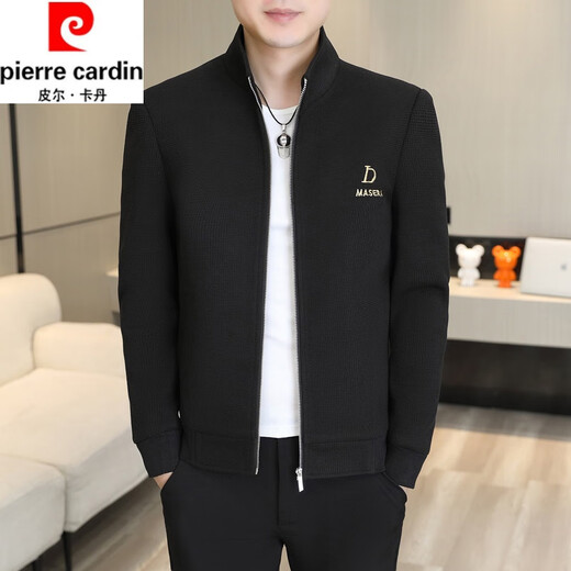 皮尔卡丹（pierre cardin）外套男春秋季潮流男士休闲夹克2024新款青年秋季风衣翻领上衣 卡其色:695 2XL :约135-150斤
