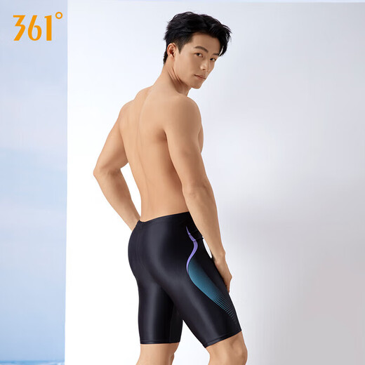 361 swimming trunks men's swimsuit comfortable anti-embarrassment five-point square angle quick-drying non-fitting hot spring professional training equipment