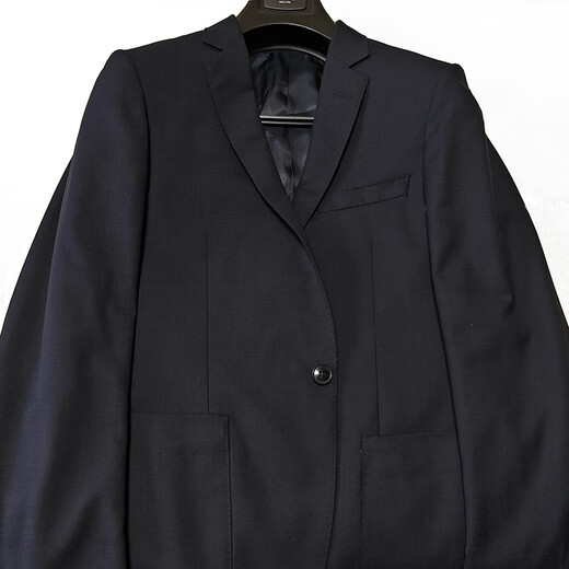 Jijia anti-wrinkle worsted wool single suit men's business casual suit wool jacket suit suit top Navy blue Regular 33 088A suit trousers