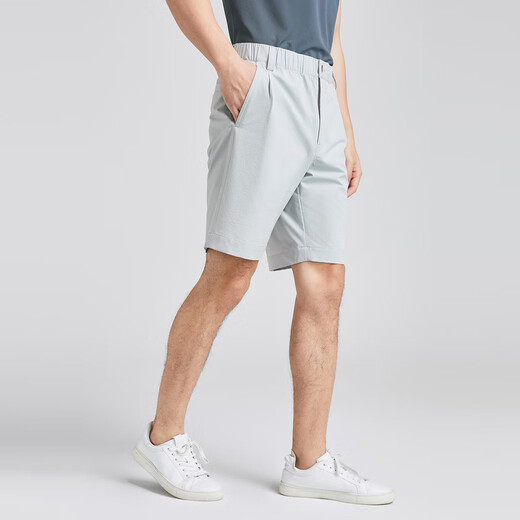 YOUNGOR pants men's spring and summer young men's casual pants ultra-light four-way elastic fabric casual shorts store same style light gray 33 175/82A