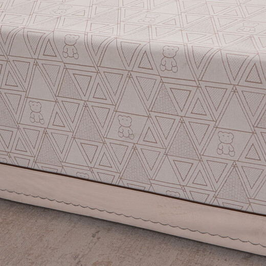 Buxun high-end solid color Chenille tatami bed cover three-piece set non-slip large kang cover single kang cover single kang cover all seasons XK677 [chenille jacquard bed cover] 390*200cm+40cm hem