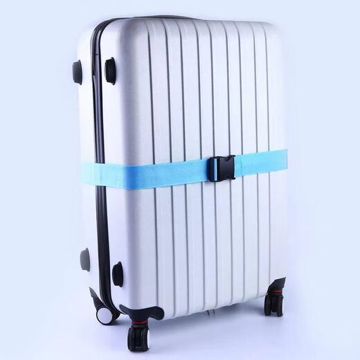 Juntong-Trunk-Gurt-Koffer-Gurt-Check-in-Verstärkung mit Kreuzverpackung mit Leder Koffer Trolley Box Passwort Verriegelung Regenbogenfarbe Wortfreies Schloss x
