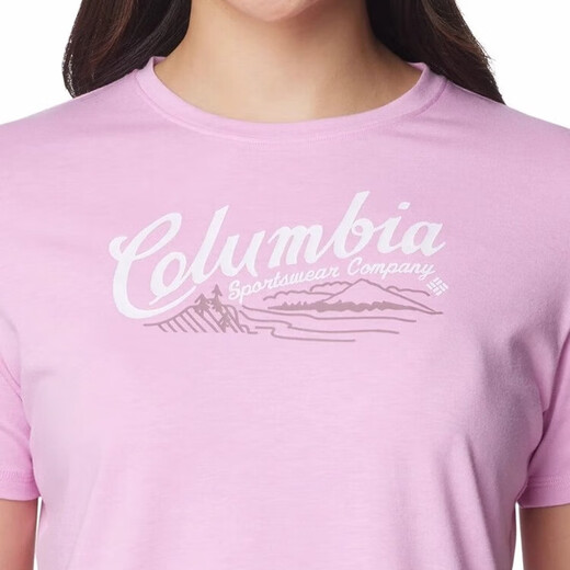 Columbia Columbia 2025 Producto de primavera y verano Nuevo producto al aire libre Sports de cuello redondo de manga corta y camiseta informal a media manga AP3242 686 170/92A/XL