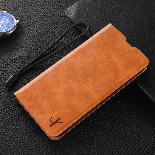 
Ajunkeko Huawei Enjoy 70x Mobile Case Flip-Fit Leather Case BRE AL80 Silicone Protective Case Huawei Enjoy 70 Fork Ultra-thin Frosted Full-pack Anti-fall Soft Side Card Money (Brown-Magnetic Leather Case) + Full Screen Soft Film + Lanyard Enjoy 70X