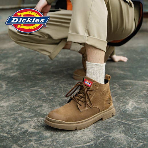 Dickies Martin Boots Herrenstiefel Frühling Männer Frauenpaar Stiefel Retro Brock Boots Herren High Top Britische Arbeitsschuhe Herrenschuhe Brown [Männer und Frauenstil] 42