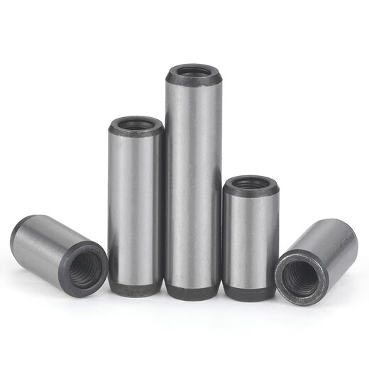 JINGGONG Internally threaded cylindrical pin GB120 hardened quenching positioning pin threaded pin fixing pin 4-30 10 pieces outer diameter 4 - internal thread M2.5 x length 10mm