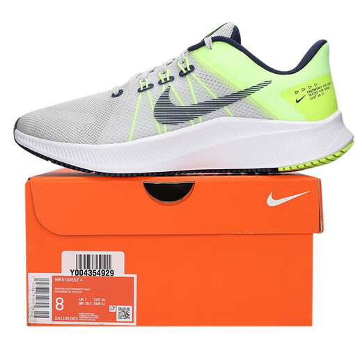 耐克（Nike）运动鞋男鞋 夏季新款QUEST 4跑步鞋网面透气减震时尚低帮休闲鞋 DA1105-003 39