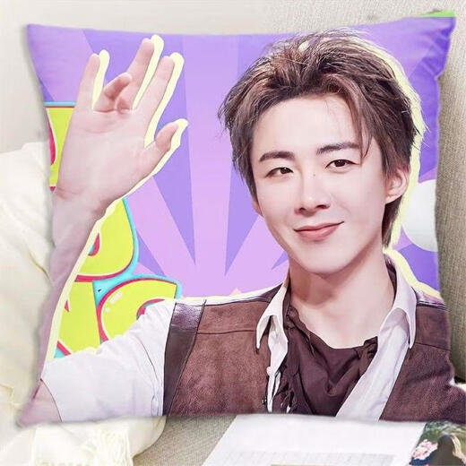 Liu Yuning pillow modern brothers double-sided cushion best friend classmate birthday gift room bedside pillow Liu Yuning 1 50x80cm (pillow core + pillowcase)