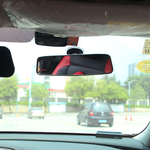
Jerer Car Rear View Mirror Power Suction Cup Mirror Wide Angle Mirror Interior Large Field of View Plane Mirror Instructor Indoor Auxiliary Reversing Mirror SY-212 [Thin Frame]