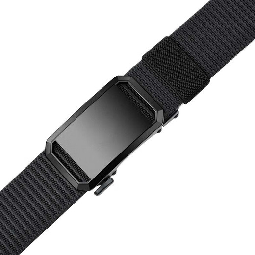 Feikawei Cinturón de hebilla automático para hombres Cinturón de hebilla informal Cinturón de trenza perezosa Cinturón militar para hombres Nylon Tactical Students [Gray] Hebilla automática 120*3.3cm