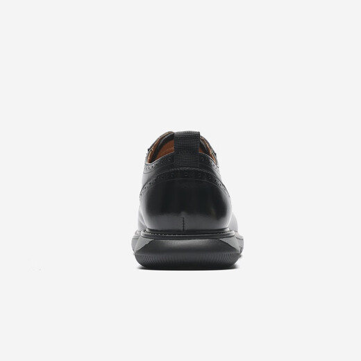 Aokang (Aokang) [Wanbu-Serie] Herrenschuhe neue Low-Top Casual Lederschuhe Herrenzehenschicht Cowide Trendy Spitzenschuhe 1221514099 Black 38