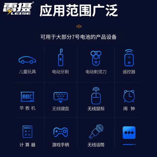 雷摄（LEISE）充电电池 7号/Type-C充电锂电池840mWh(4节)盒装 1.5V恒压大容量 适用:玩具/无线鼠标/遥控器等