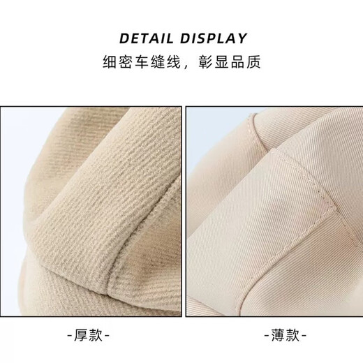 Scarecrow (MEXICAN) beret women's autumn and winter new style black ins Internet celebrity face little versatile painter hat women's octagonal hat 66011 beige (autumn and winter style) one size