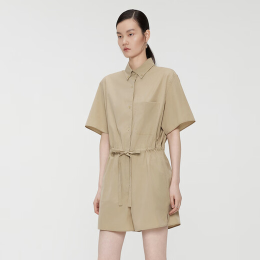Jiangnan buyi (jnby) Summer women's seysie's libère de chemise droite décontractée style de navette 5o4f14110 249 / chameau peu profond S