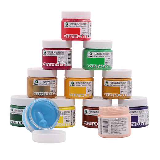 Marley Brand Gouache Pigment Begmentrs 100ml Bouteille simple PEINTURE PEINTURE ART Student Practice G1100 Multi-couleur 1 bouteille 684-original Stone