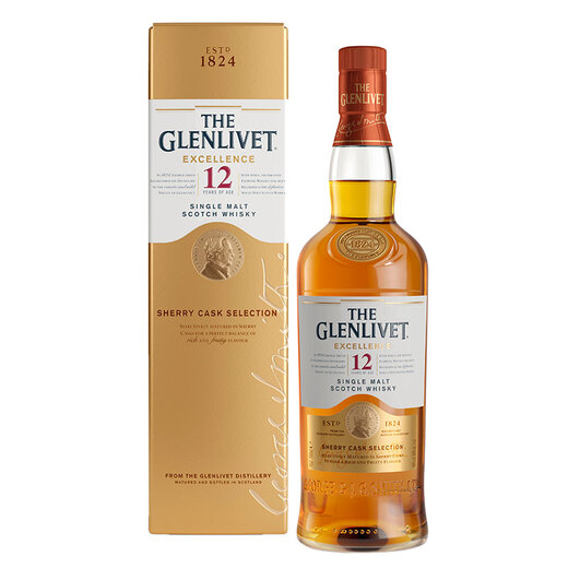 
ThE GLENLIVET 12 years old Scotland Single malt whiskey Wine 700ml Sherry barrel