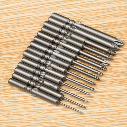 JY801 Cross Electric Bit Strong Magnetic Hardened Electric Bit Tip Electric Screwdriver Bit S2 Steel Electric Screwdriver Bit 5MM Handle 5*60*1.2*25*00#