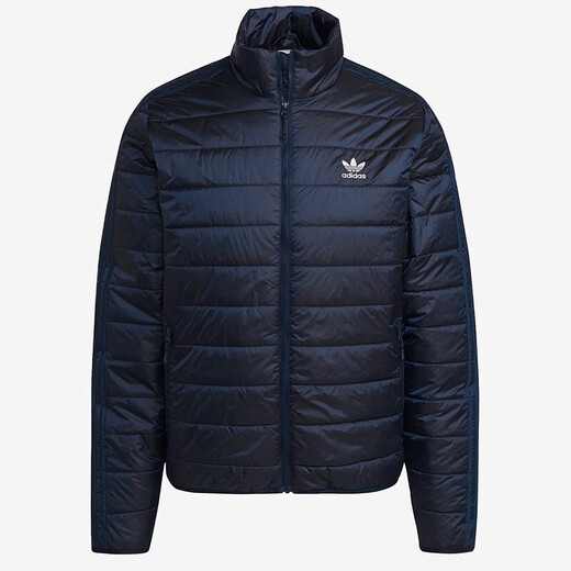 阿迪达斯 （adidas）三叶草棉服男装冬季薄款保暖棉衣立领防风运动服休闲外套 HL9215 2XL
