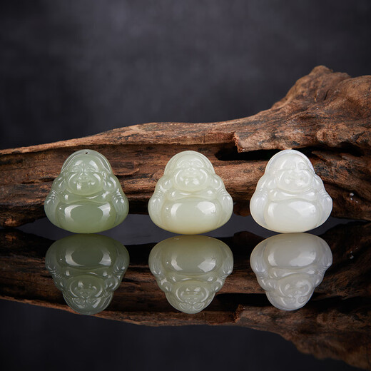 Coloré yunnan hetian jade Bouddha Pendant Maitreya Bouddha Blanc Jade Jade Jade Pendant Jade Collier pour petite amie 680 Jade Bouddha blanc