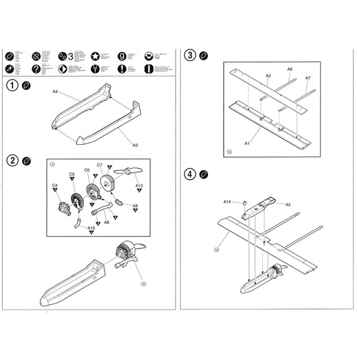 Academy Aidimei American Aircraft Bombing Fighter Assembly Armee Simulation Ornament Geschenk Import Modell 1/35 RQ-7B Schatten Unbemannter Aufklärungsflugzeug 12117