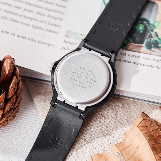 Casio watch student sports simple quartz small black watch casual pointer waterproof junior high school student watch Chinese Valentine's Day gift MQ-24-7B3