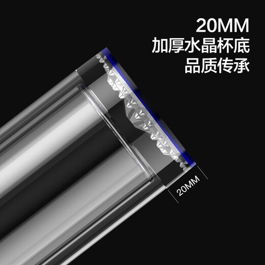 Muxin (moosen) glass double-layer tea cup for men and women office water cup tea and water separation tea Dragon Boat Festival gift custom LOGO tea and water separation gray volcanic ground 330ml