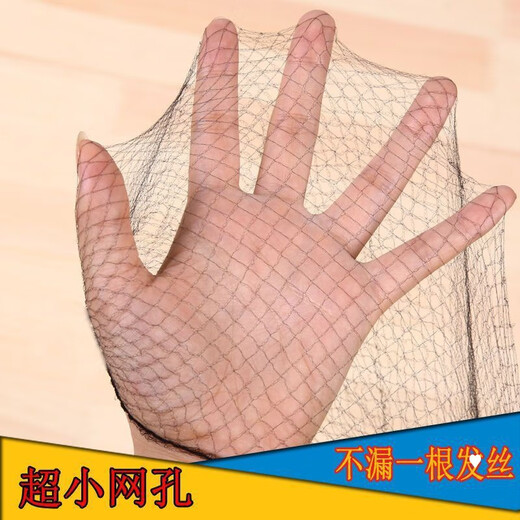 Dai Yan Hair Net Artifact Black Thin Invisible Professional Stewardess Head Flower Flight Attendant Hair Net Dance Hair Net Pocket Cover Children Invisible Hair Net 50cm-20 pcs-about 50 U-shaped clips