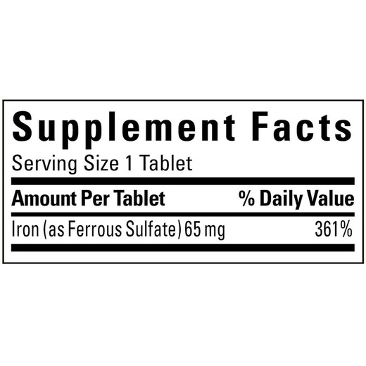 Tianweimei Tianweimei iron supplement tablets 365 tablets/bottle Lron adult anemia iron supplement blood supplement agent to improve anemia imported from the United States 1 bottle 365 tablets