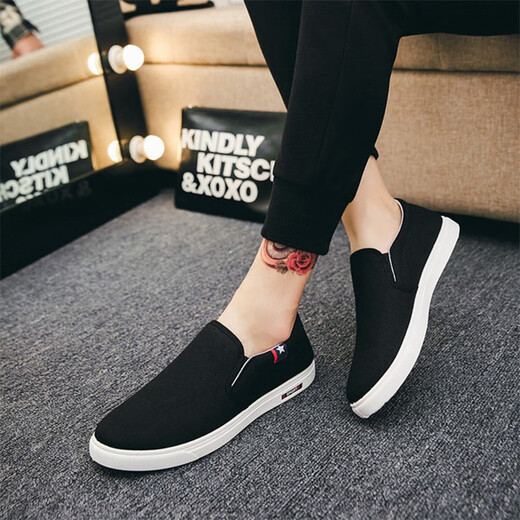 Zapatos de lona de siglo rojo y verde zapatos de trabajo suave y transpirable para hombres zapatos blancos de moda y versátiles zapatos perezosos zapatos casuales f08 blanco 42