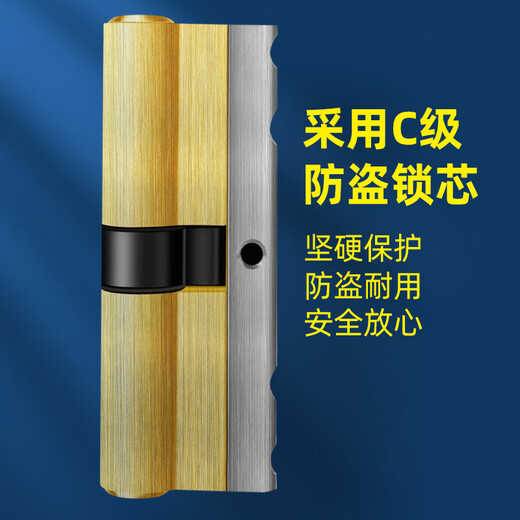 威龙原子【上门安装】防盗门锁套装门锁入户门大门锁超C级铜锁芯加厚面板 [指导安装]方舌整套
