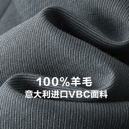By Creations柏品进口戗驳领双排扣单西服男商务职业正装宴会礼服西装外套上衣 灰绿色 46 (170/88A)