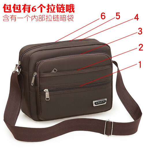 Bolsa de hombro casual de Kingtrip (KingTrip) para hombres y mujeres, bolsa de cuerpo cruzado de mujeres, bolso de tela de oxford impermeable, bolsa de hombres, bolsa cruzada, bolsa de negocios, billetera, yunzhi 688 Six Zipper Blue